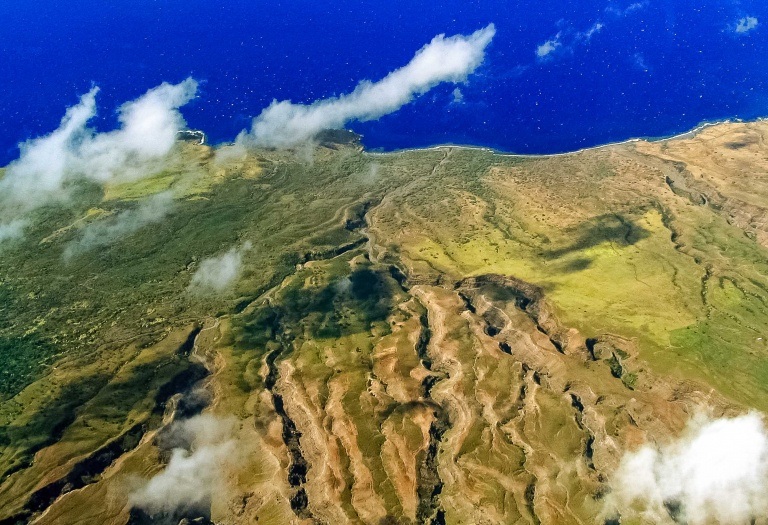 Aerial Helecopter Kaupo Maui