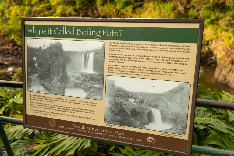 Boiling Pots Sign Hilo Big Island