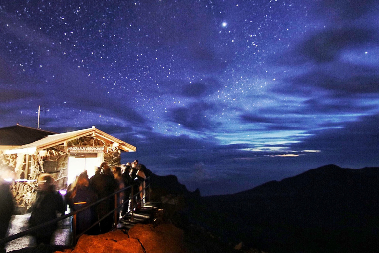 Haleakala Summit Visitor Center Night Sky Stars Maui