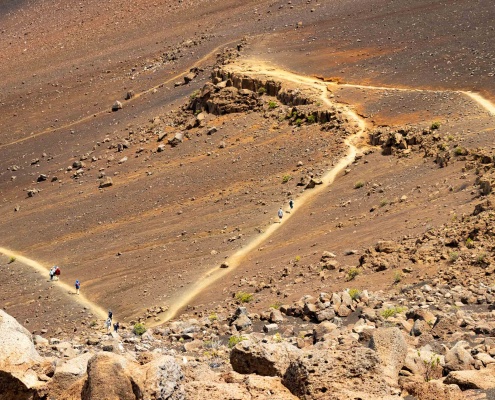 Haleakala Crater Trails Sliding Sands People
