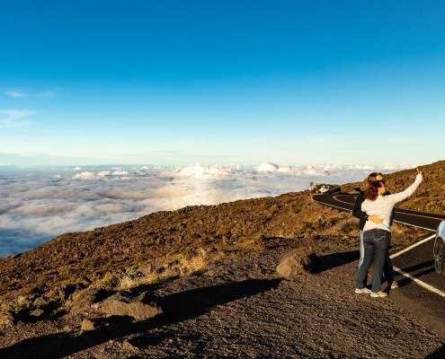 Haleakala Sunset Crater Road Visitors Maui