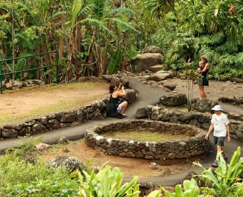 Iao Valley Cultural Site Visitors Maui