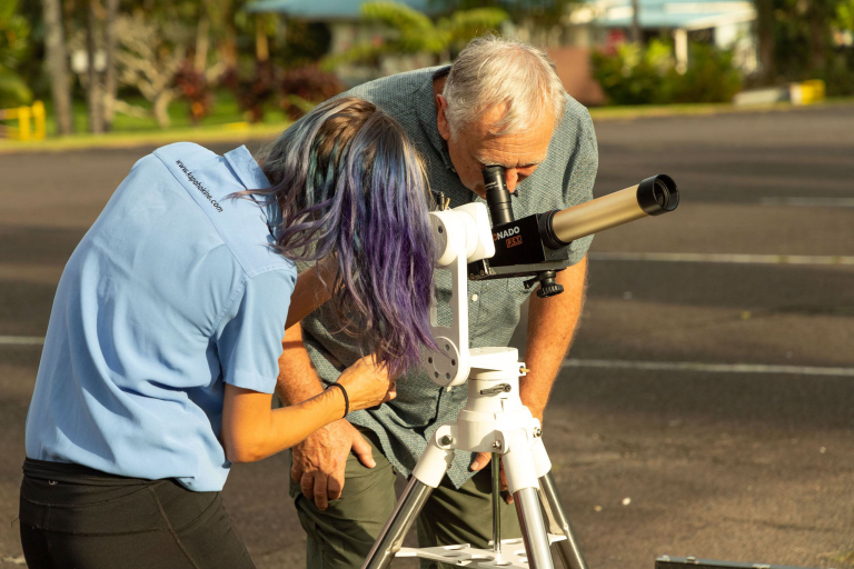 Solar telescope Guide and Visitor Big Island