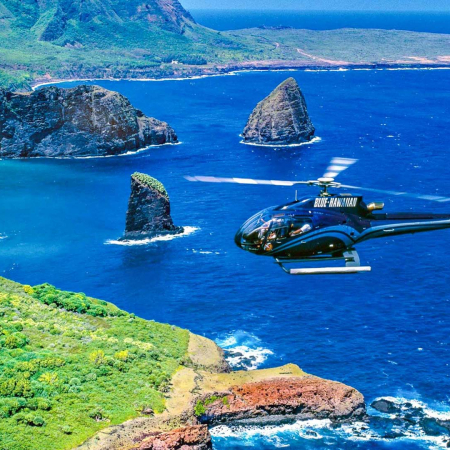 blue hawaiian helicopters haleakala and hana helicopter view product image