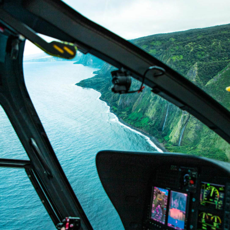 explore the steep ocean cliffs and hidden valleys big island on a helicopter tour hawaii product image