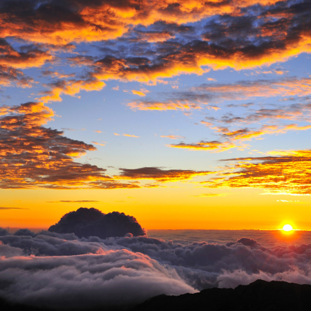 sunrise on the summit of haleakala maui sunrise